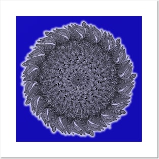 Mandala Leaf Universe Meditation Posters and Art